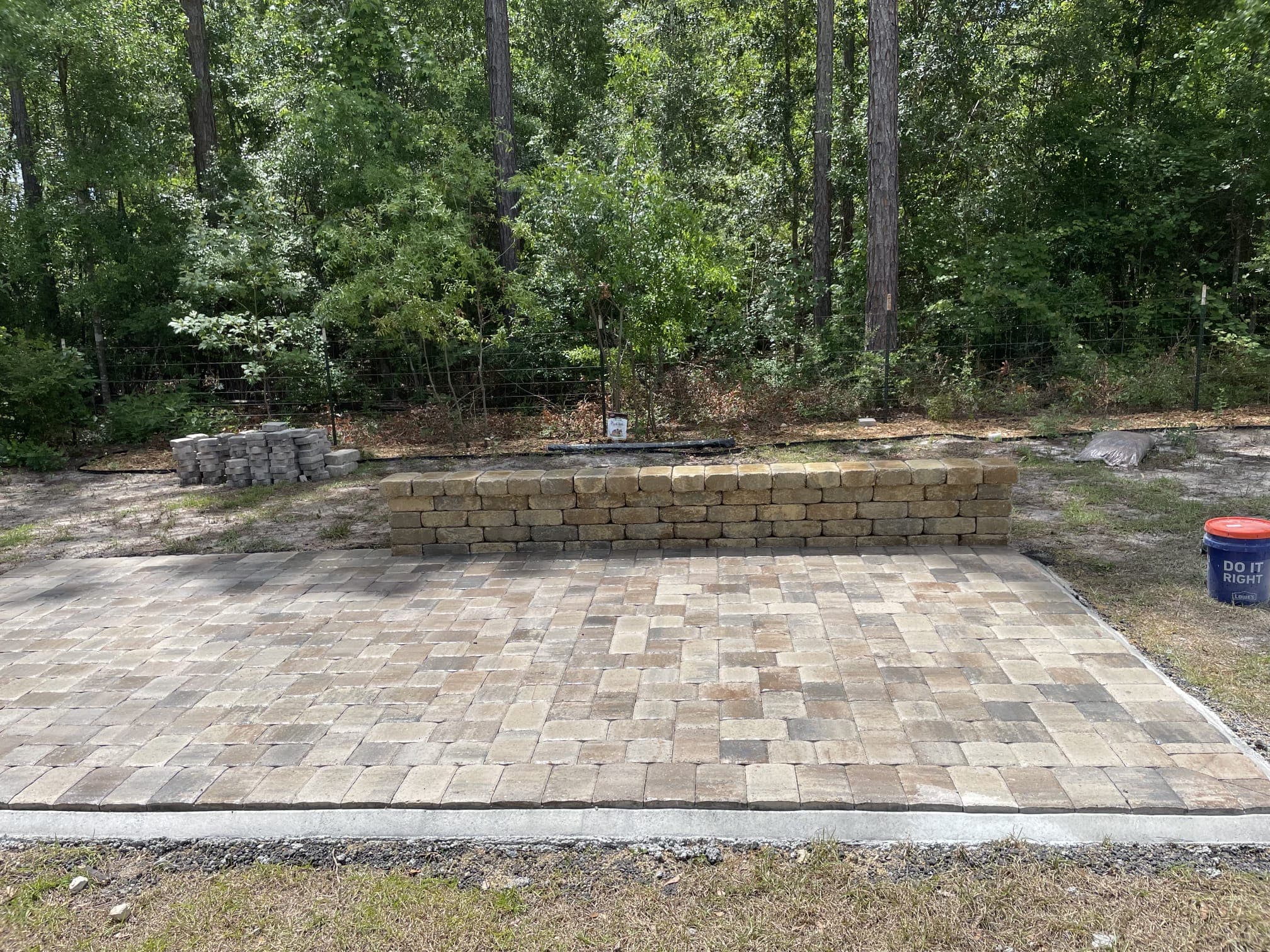 Completed Tro Pavers hardscape project